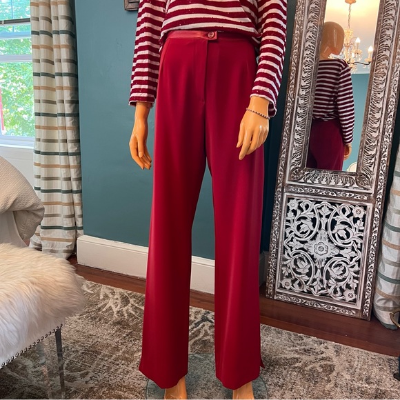 MANIGANCE Leather Waist Trousers - Picture 4 of 16